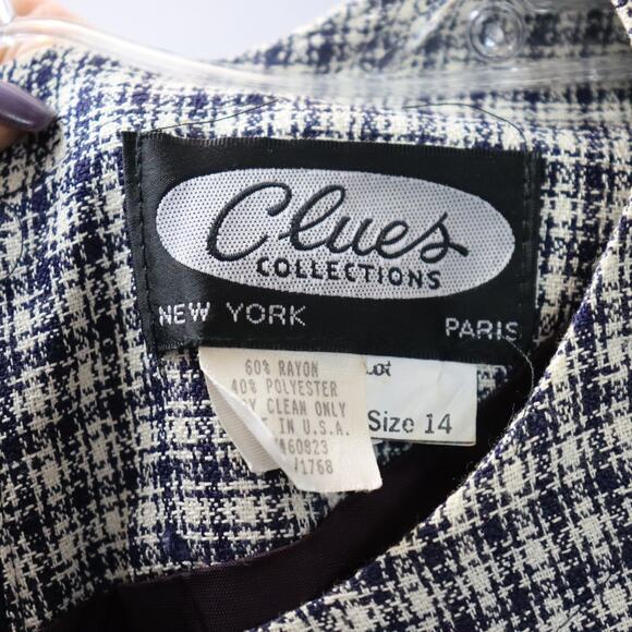 Vintage 90s Clues Collections Dress – Size 14 – Made in USA - Picture 6 of 6